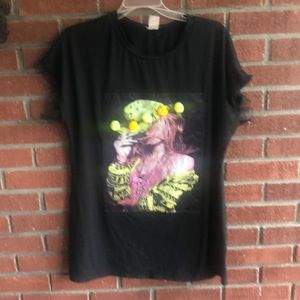 Ninette large t shirt - Black color